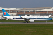 China Southern Airlines Airbus A321-253N (D-AYAQ) at  Hamburg - Finkenwerder, Germany