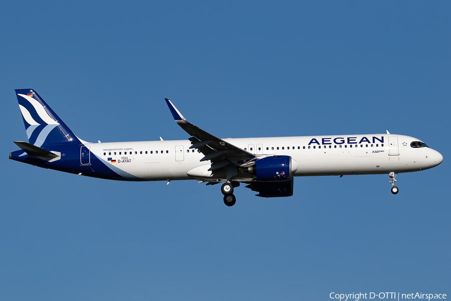 Aegean Airlines Airbus A321-271NX (D-AYAT) | Photo 403317