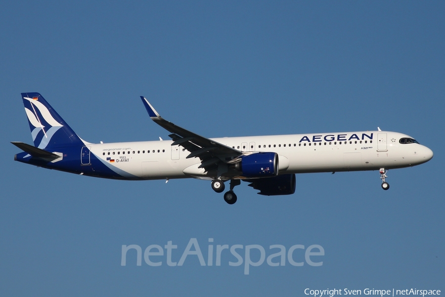 Aegean Airlines Airbus A321-271NX (D-AYAT) | Photo 403739