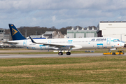 Air Astana Airbus A321-271NX (D-AYAX) at  Hamburg - Finkenwerder, Germany