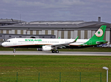 EVA Air Airbus A320-211 (D-AYAZ) at  Hamburg - Finkenwerder, Germany