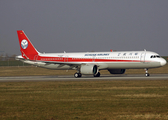 Sichuan Airlines Airbus A321-271NX (D-AYAZ) at  Hamburg - Finkenwerder, Germany