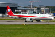 Sichuan Airlines Airbus A321-271NX (D-AYAZ) at  Hamburg - Finkenwerder, Germany