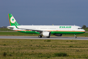 EVA Air Airbus A321-211 (D-AZAA) at  Hamburg - Finkenwerder, Germany