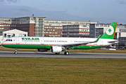 EVA Air Airbus A321-211 (D-AZAA) at  Hamburg - Finkenwerder, Germany