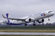 Ural Airlines Airbus A321-251NX (D-AZAC) at  Hamburg - Finkenwerder, Germany