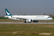 Cathay Pacific Airbus A321-251NX (D-AZAD) at  Hamburg - Finkenwerder, Germany