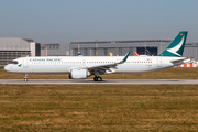 Cathay Pacific Airbus A321-251NX (D-AZAD) at  Hamburg - Finkenwerder, Germany