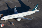 Cathay Pacific Airbus A321-251NX (D-AZAD) at  Hamburg - Finkenwerder, Germany