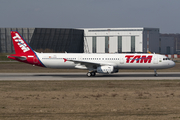 TAM Brazilian Airlines Airbus A321-231 (D-AZAD) at  Hamburg - Finkenwerder, Germany