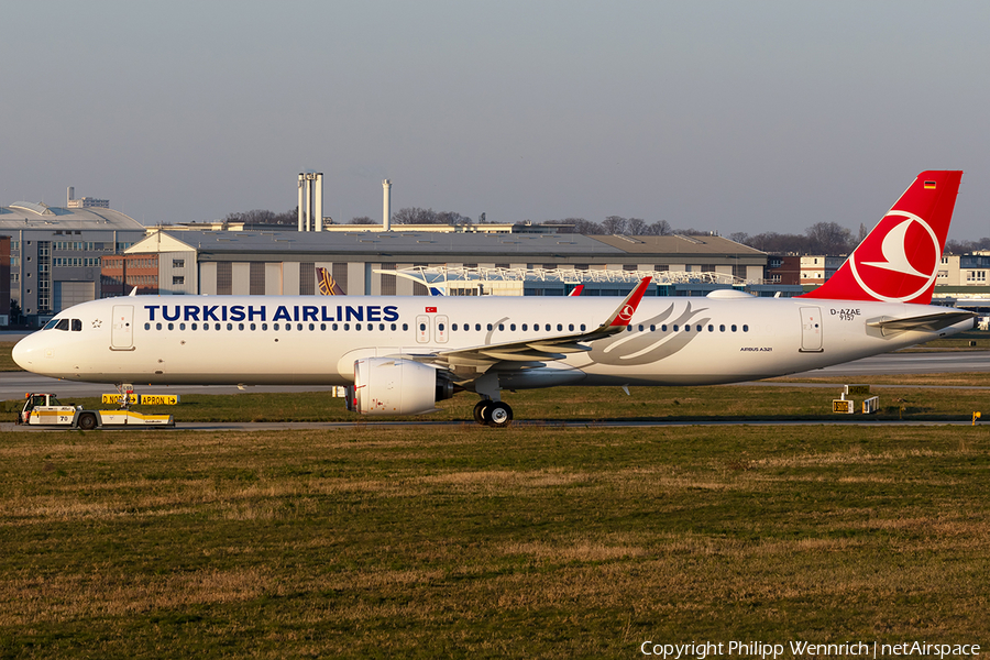 Turkish Airlines Airbus A321-271NX (D-AZAE) | Photo 378700
