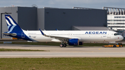 Aegean Airlines Airbus A321-271NX (D-AZAG) at  Hamburg - Finkenwerder, Germany