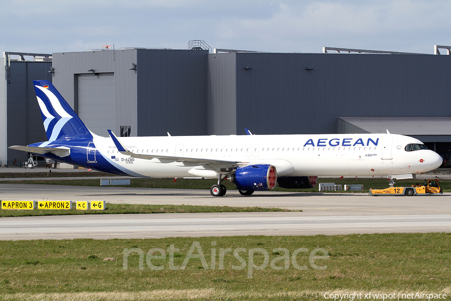 Aegean Airlines Airbus A321-271NX (D-AZAG) | Photo 444022