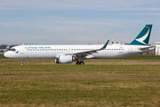 Cathay Pacific Airbus A321-251NX (D-AZAG) at  Hamburg - Finkenwerder, Germany