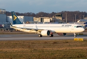 Air Astana Airbus A321-271NX (D-AZAI) at  Hamburg - Finkenwerder, Germany