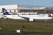 Air Astana Airbus A321-271NX (D-AZAI) at  Hamburg - Finkenwerder, Germany