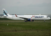 JetSMART Airbus A321-271NX (D-AZAK) at  Hamburg - Finkenwerder, Germany