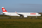 Swiss International Airlines Airbus A321-271NX (D-AZAN) at  Hamburg - Finkenwerder, Germany