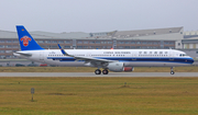 China Southern Airlines Airbus A321-211 (D-AZAN) at  Hamburg - Finkenwerder, Germany