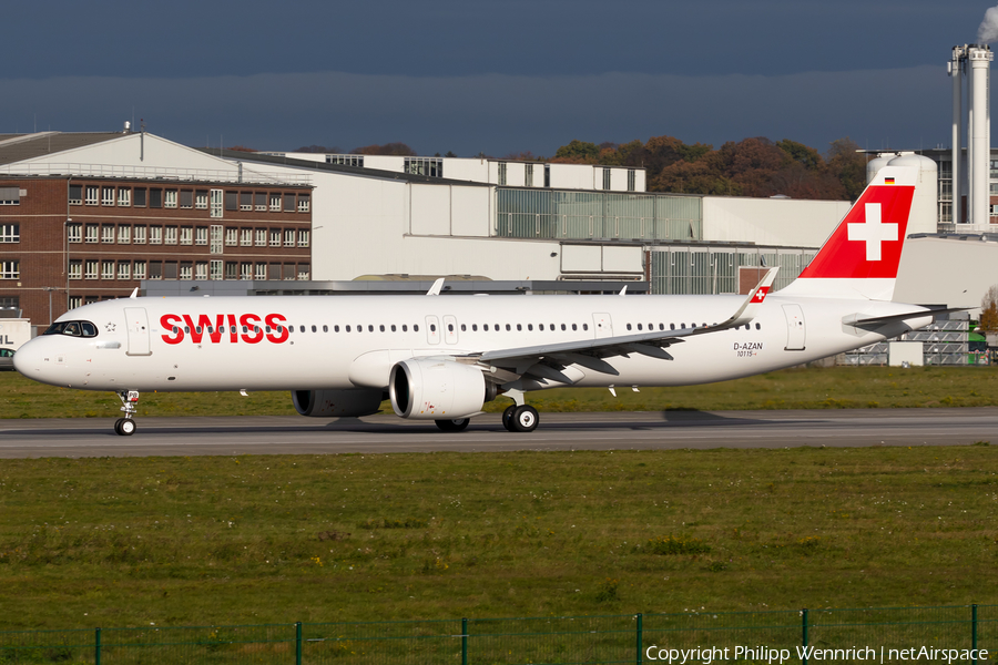 Swiss International Airlines Airbus A321-271NX (D-AZAN) | Photo 409486