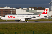 Swiss International Airlines Airbus A321-271NX (D-AZAN) at  Hamburg - Finkenwerder, Germany