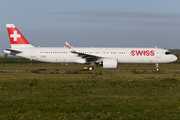 Swiss International Airlines Airbus A321-271NX (D-AZAN) at  Hamburg - Finkenwerder, Germany