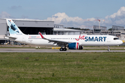 JetSMART Airbus A321-271NX (D-AZAR) at  Hamburg - Finkenwerder, Germany