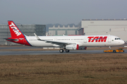 TAM Brazilian Airlines Airbus A321-231 (D-AZAR) at  Hamburg - Finkenwerder, Germany