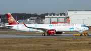 Juneyao Airlines Airbus A321-271NX (D-AZAU) at  Hamburg - Finkenwerder, Germany