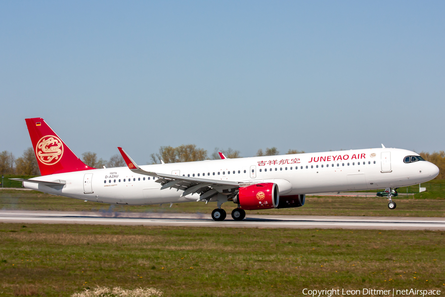 Juneyao Airlines Airbus A321-271NX (D-AZAU) | Photo 454598