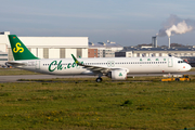 Spring Airlines Airbus A321-253NX (D-AZAU) at  Hamburg - Finkenwerder, Germany