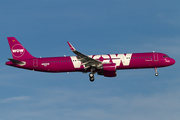 WOW Air Airbus A321-211 (D-AZAX) at  Hamburg - Finkenwerder, Germany