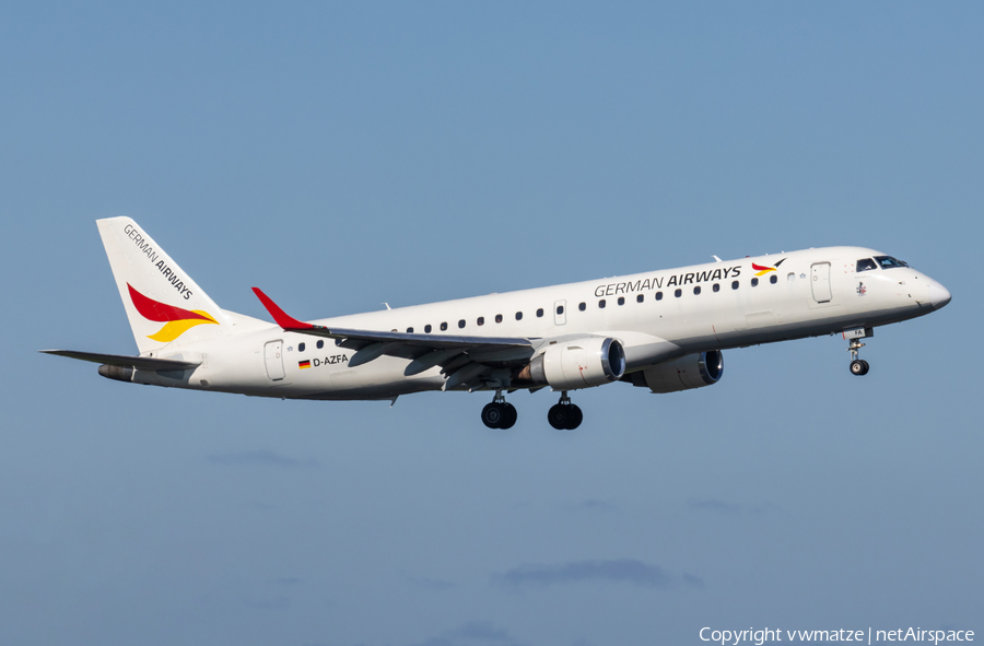 German Airways Embraer ERJ-190LR (ERJ-190-100LR) (D-AZFA) | Photo 562803