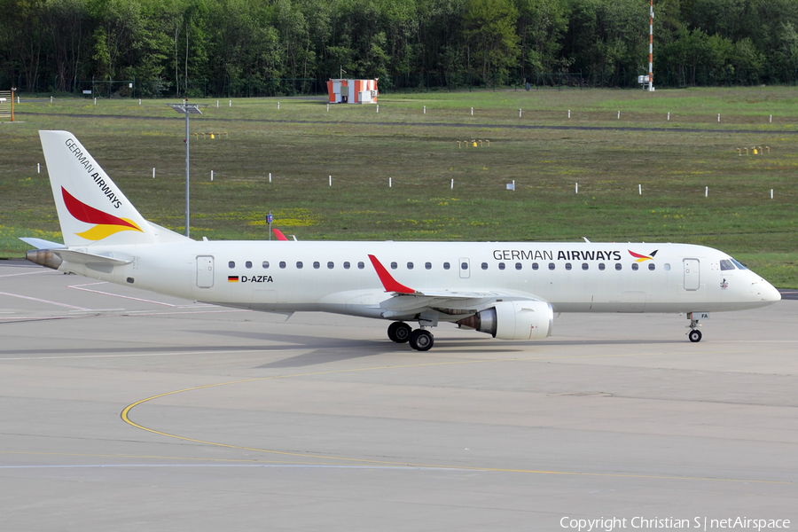 German Airways Embraer ERJ-190LR (ERJ-190-100LR) (D-AZFA) | Photo 449175