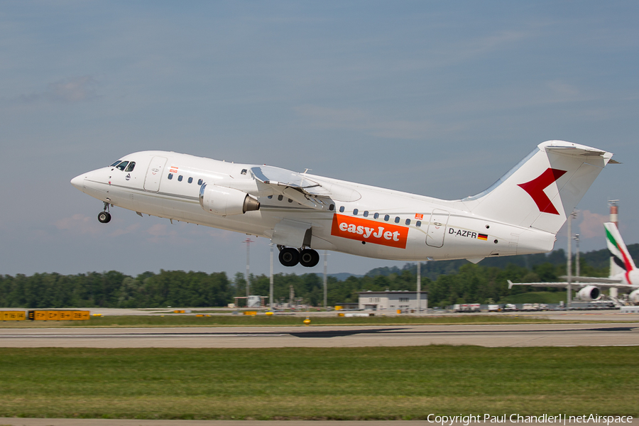 easyJet (WDL Aviation) BAe Systems BAe-146-200 (D-AZFR) | Photo 243670