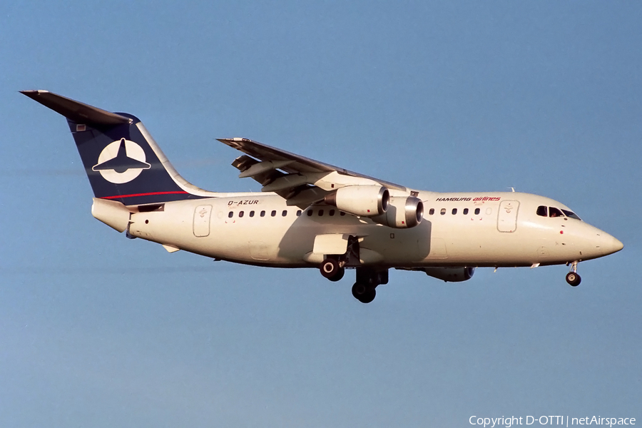 Hamburg Airlines BAe Systems BAe-146-200 (D-AZUR) | Photo 144776