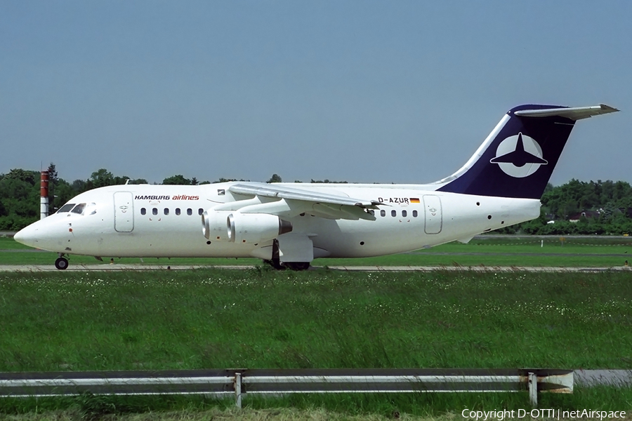 Hamburg Airlines BAe Systems BAe-146-200 (D-AZUR) | Photo 237589