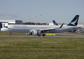 Cathay Pacific Airbus A321-251NX (D-AZWJ) at  Hamburg - Finkenwerder, Germany