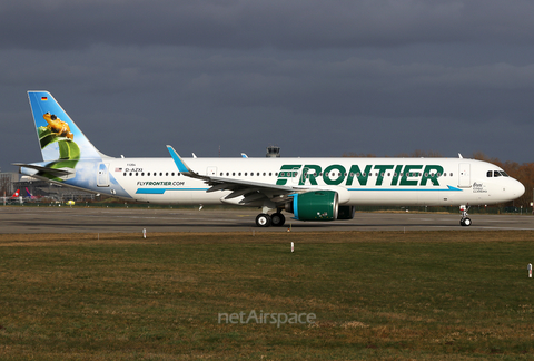 Frontier Airlines Airbus A321-271NX (D-AZXI) at  Hamburg - Finkenwerder, Germany