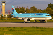 Korean Air Airbus A321-272NX (D-AZYU) at  Hamburg - Finkenwerder, Germany