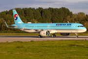 Korean Air Airbus A321-272NX (D-AZYU) at  Hamburg - Finkenwerder, Germany