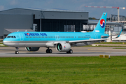 Korean Air Airbus A321-272NX (D-AZYU) at  Hamburg - Finkenwerder, Germany