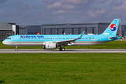 Korean Air Airbus A321-272NX (D-AZYU) at  Hamburg - Finkenwerder, Germany