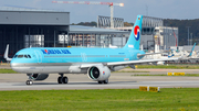 Korean Air Airbus A321-272NX (D-AZYU) at  Hamburg - Finkenwerder, Germany