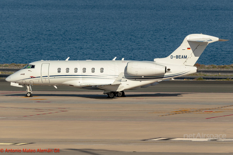 DAS Private Jets Bombardier BD-100-1A10 Challenger 300 (D-BEAM) at  Gran Canaria, Spain