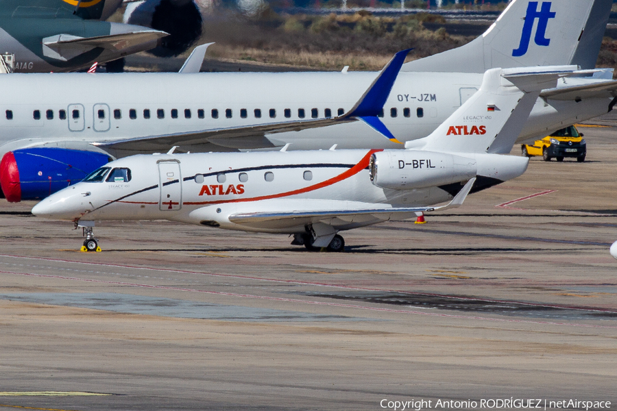 Atlas Air Service Embraer EMB-550 Legacy 500 (D-BFIL) | Photo 501990