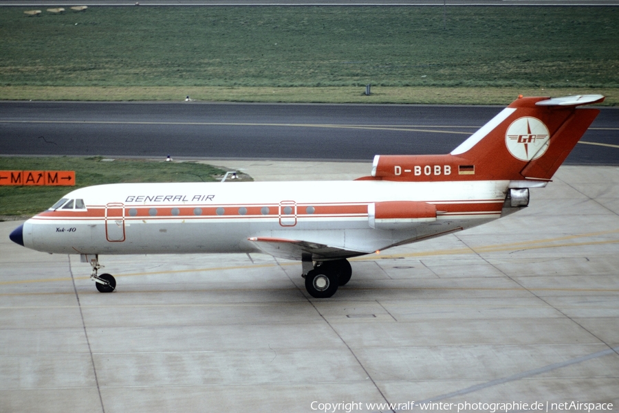 General Air Yakovlev Yak-40FG (D-BOBB) | Photo 459518