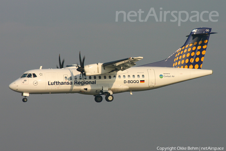 Lufthansa Regional (Contact Air) ATR 42-500 (D-BQQQ) | Photo 72059