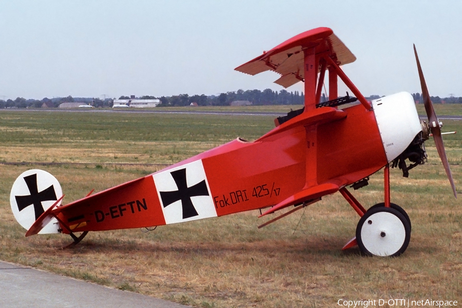 (Private) Fokker DR.1 Triplane (Replica) (D-EFTN) | Photo 229824