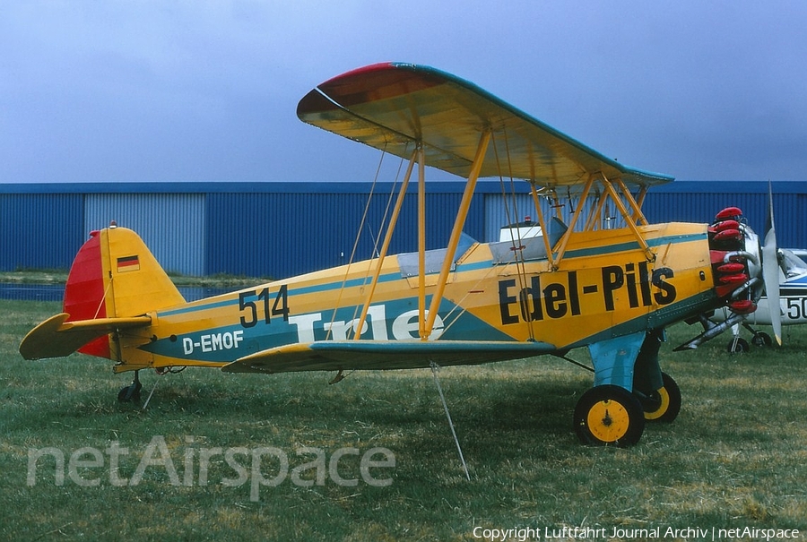 (Private) Focke-Wulf Fw 44J Stieglitz (D-EMOF) | Photo 396048